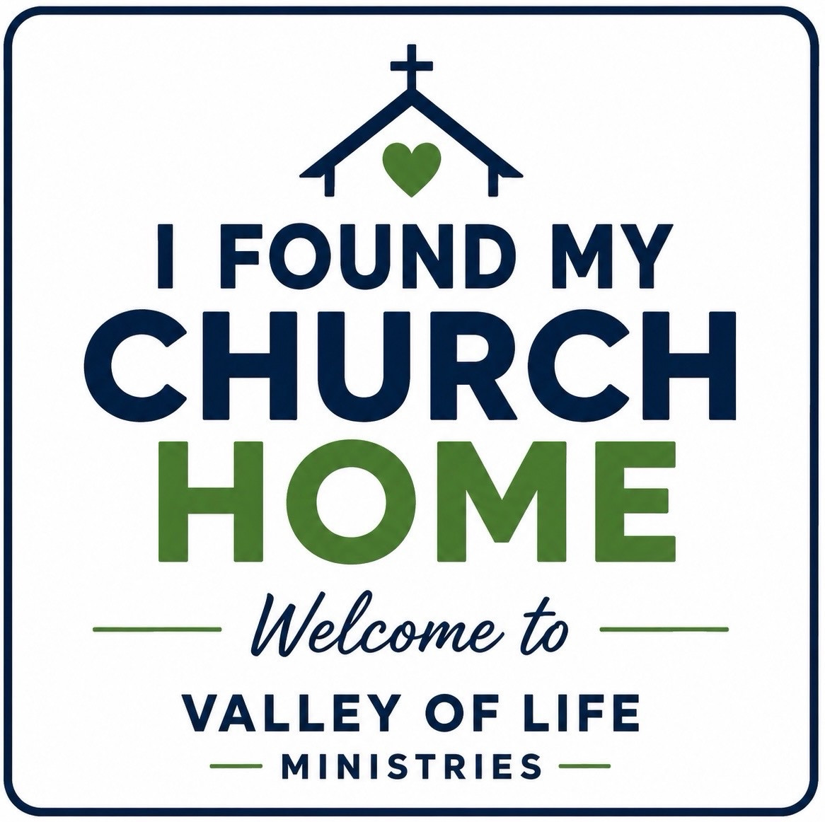 Valley of Life Ministries new-member welcome