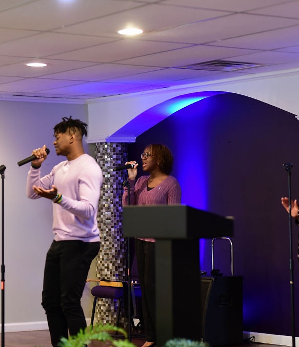 Singers worshiping together at Valley of Life Ministries
